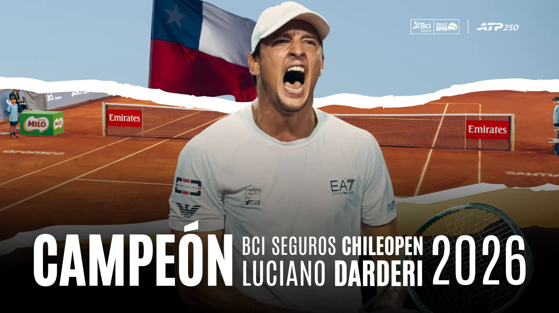 Chile Open Winner 2026 - Luciano Darderi - Photo: Chile Open